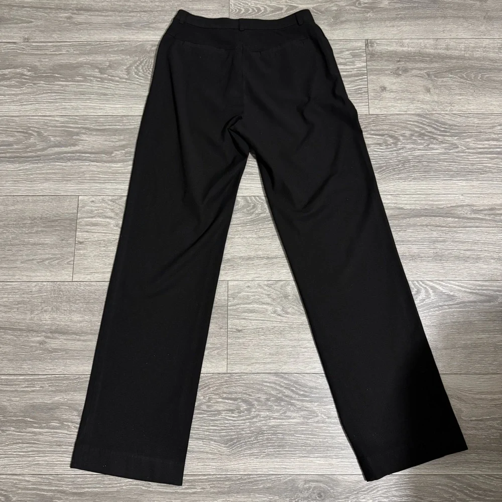 Old Navy Collection Women Black Stretch Office Business Casual Straight Pants 4L